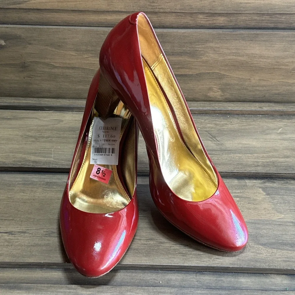 Coach‎ Sheri Pumps Heels Patent Leather Hot Pink Womens - Size 8.5 B
